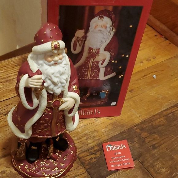 Dillards 1998 Christmas trimmings bouncing santa - Picture 1 of 9